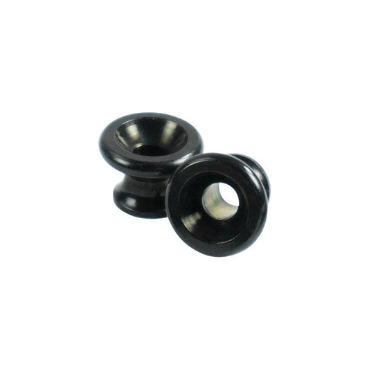 Gibson Strap Button by Kluson USA - Black - Set van 2