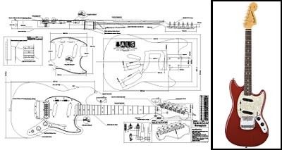 Fender Mustang Blueprint