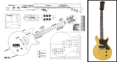 Gibson Les Paul Junior Double Cut Blueprint