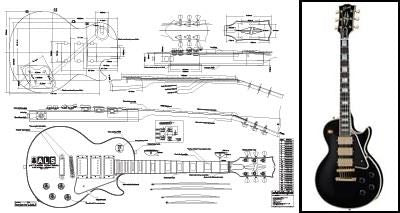 Gibson Les Paul Black Beauty Blueprint