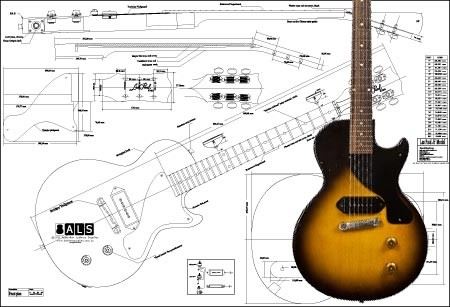 Gibson Les Paul Junior Blueprint