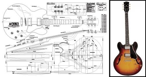 Gibson ES-335 Blueprint