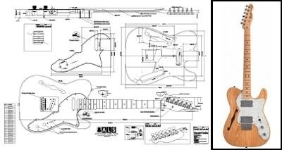 Fender Telecaster Thinline Blueprint