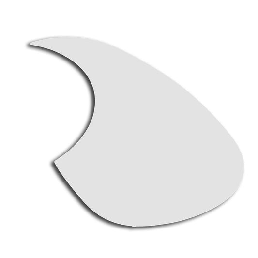 Teardrop Pickguard Acoustic Guitar - Clear