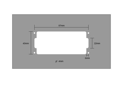 Humbucker Routing Template