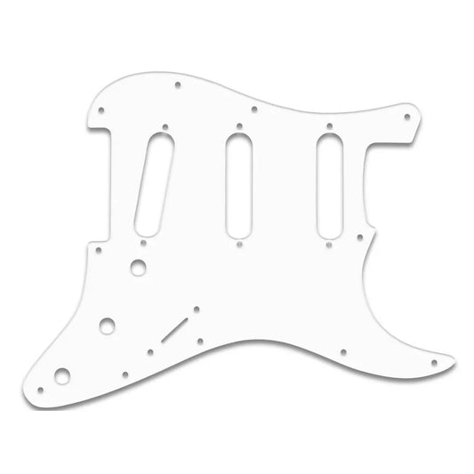 Stratocaster Pickguard SSS - White - Black - White